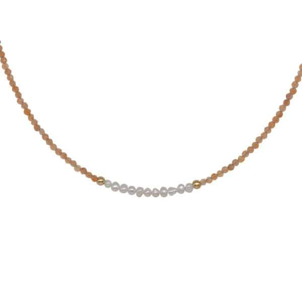 Girocollo di Quarzo e Perle