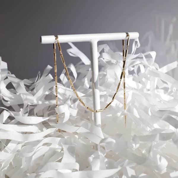 Catena con maglie allungate in Argento Placcato oro