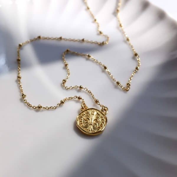 Collana Fiorino Fiorentino in Argento e Placcato Oro
