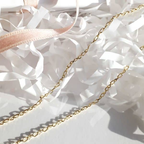 Collana a maglia Ondulata in Argento e placcato Oro